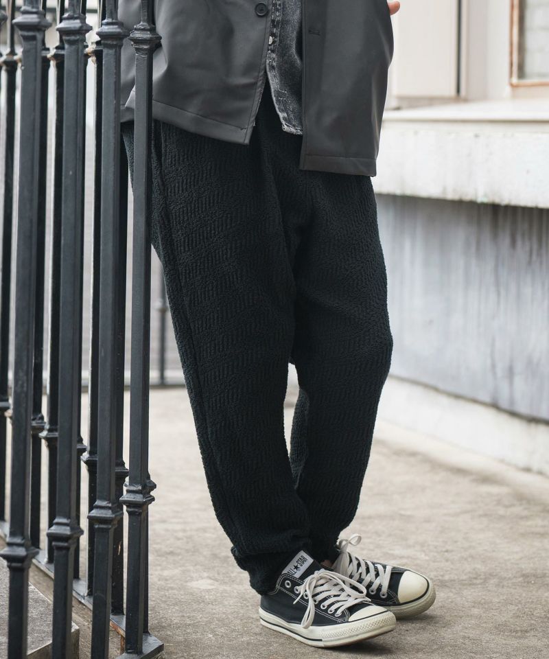 30%OFF【CAMBIO(カンビオ)】3D Knit Like Slim Pants サルエルジョガー