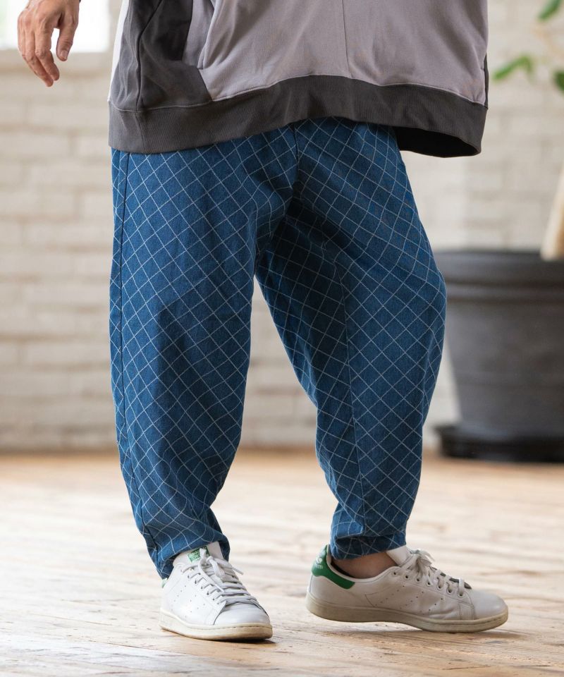 CAMBIO(カンビオ) バルーンパンツ　Lサイズ　定価¥14,960 CAMBIO(カンビオ)】 Diamond Quilted Denim Balloon Pants