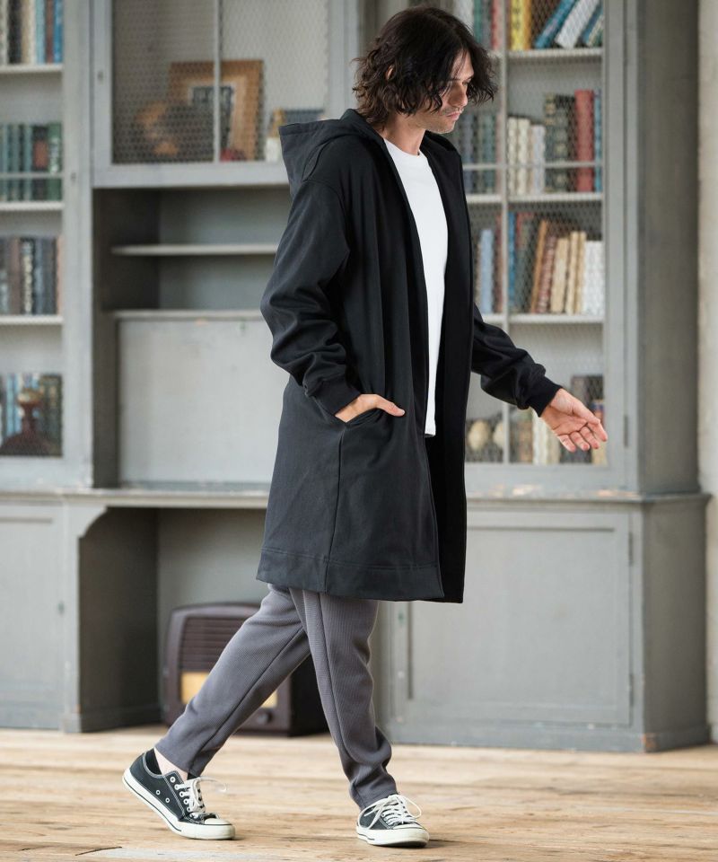 CAMBIO(カンビオ)】Fleece Bonding Denim Hooded Coat デニムコート