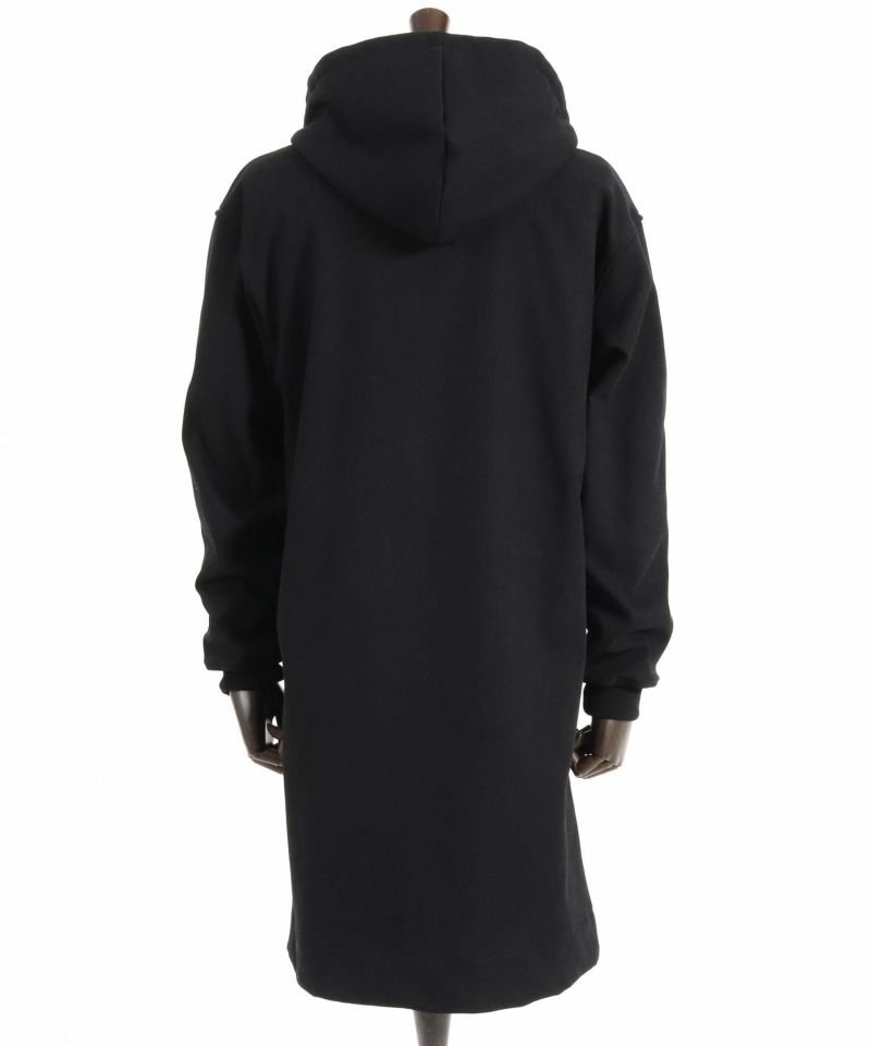 値下げ⭐️【CAMBIO(カンビオ)】フーデッドメルトンロングコート CAMBIO(カンビオ)】Fleece Bonding Denim Hooded Coat デニムコート