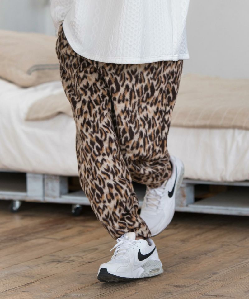 CAMBIO(カンビオ)】Leopard Jacquard Pants レオパード柄パンツ