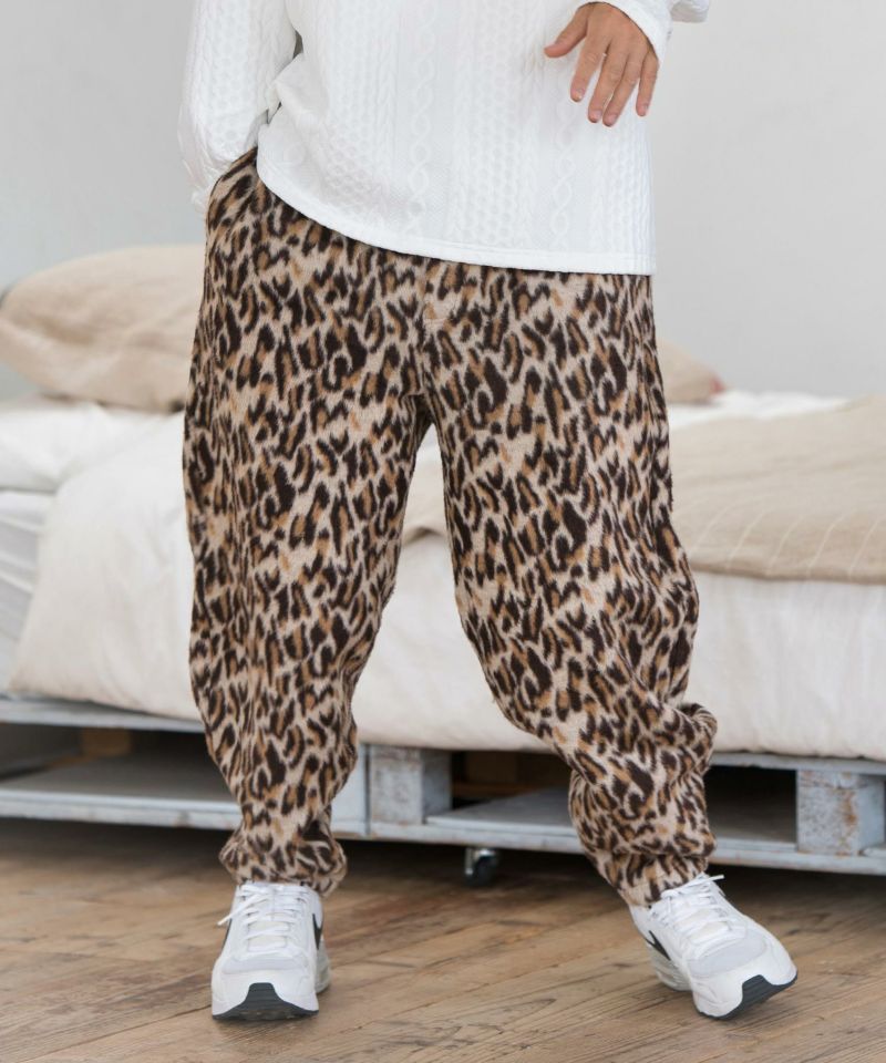 CAMBIO(カンビオ)】Leopard Jacquard Pants レオパード柄パンツ