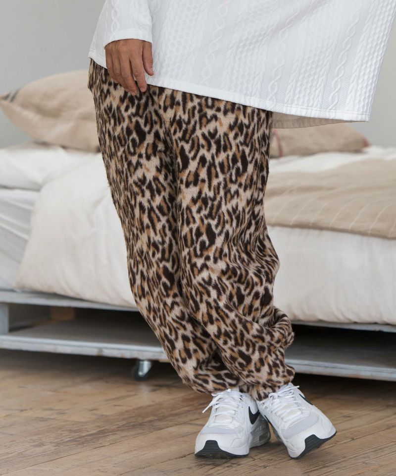 CAMBIO(カンビオ)】Leopard Jacquard Pants レオパード柄パンツ