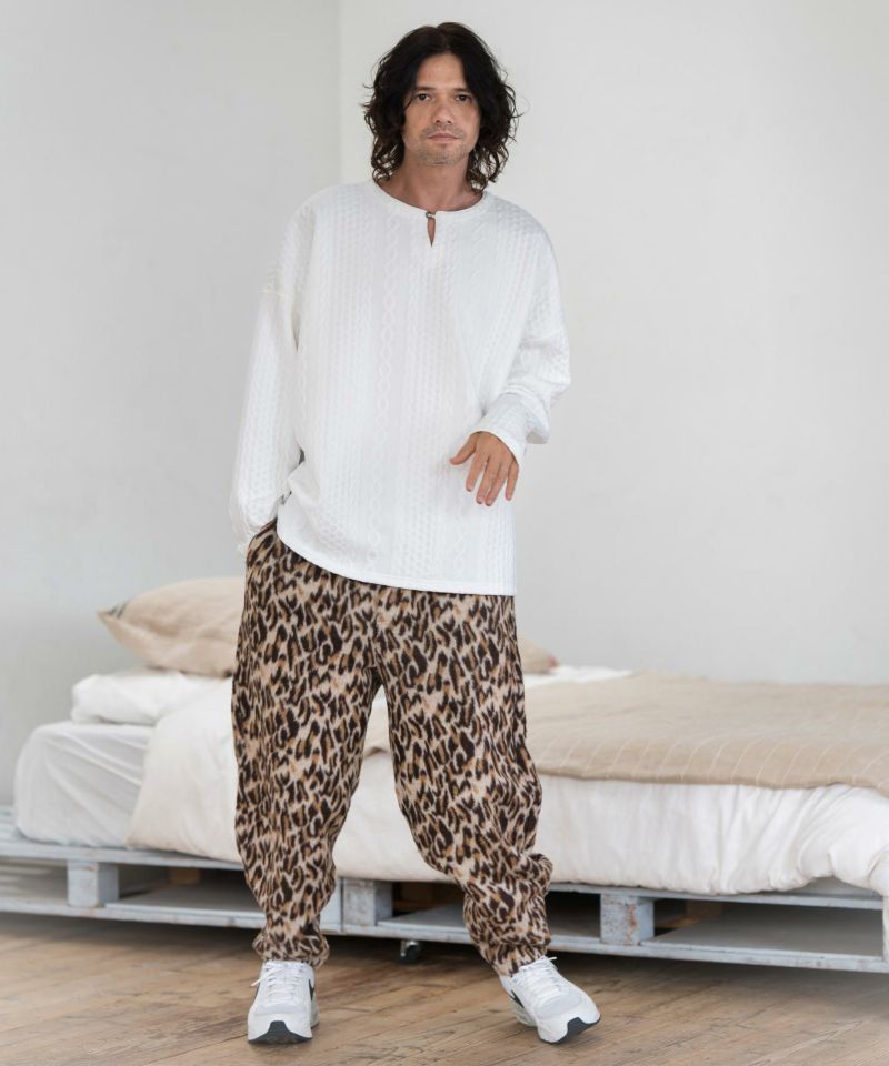 通販 公式サイト - 驚きの激安価格 CAMBIO(カンビオ)】Leopard Jacquard Pants レオパード柄パンツ パンツ