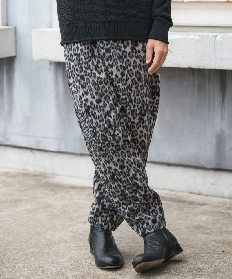 CAMBIO(カンビオ)】Leopard Melton Balloon Pants バルーン