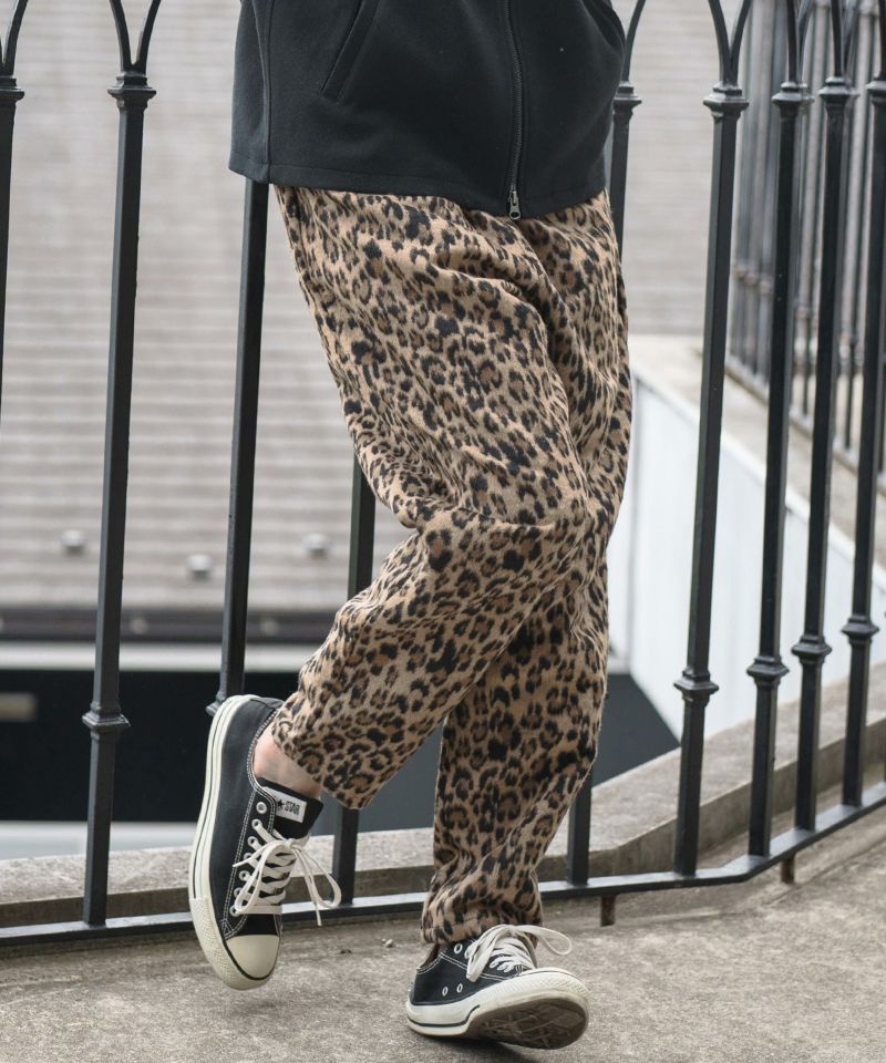 CAMBIO(カンビオ)】Leopard Melton Balloon Pants バルーン