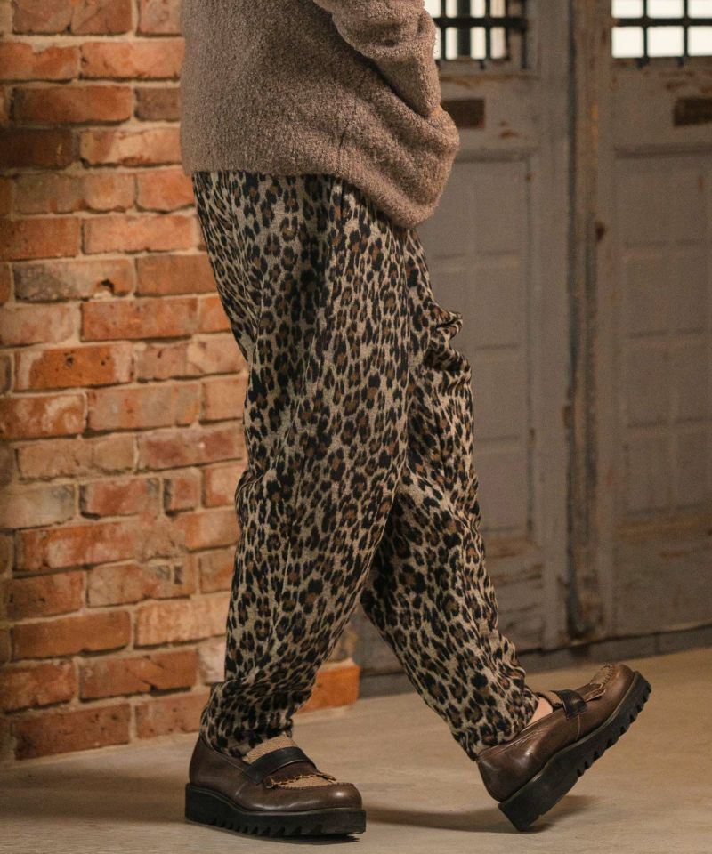 CAMBIO(カンビオ)】Leopard Melton Balloon Pants バルーン