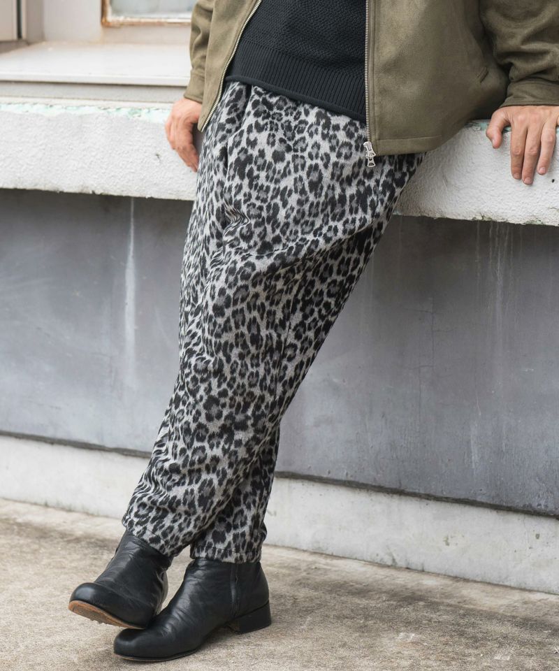 CAMBIO(カンビオ)】Leopard Melton Balloon Pants バルーン