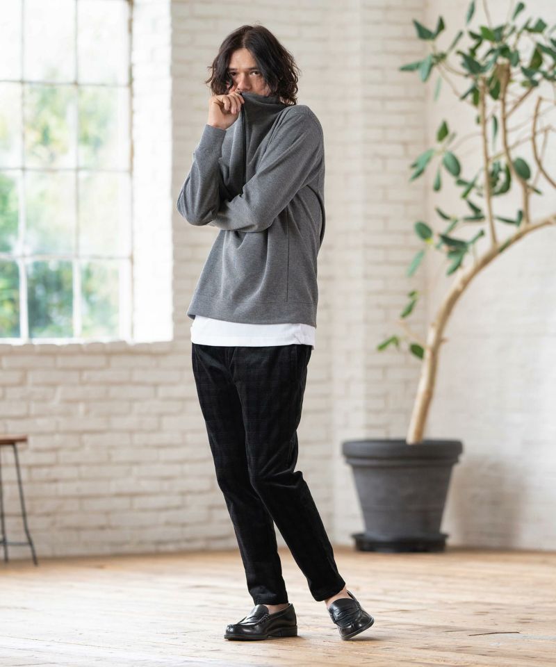 CAMBIO コーデュロイ　ストレッチ　テーパードパンツ　新品　M チャコール Cambio - CAMBIO コーデュロイ ストレッチ テーパードパンツ