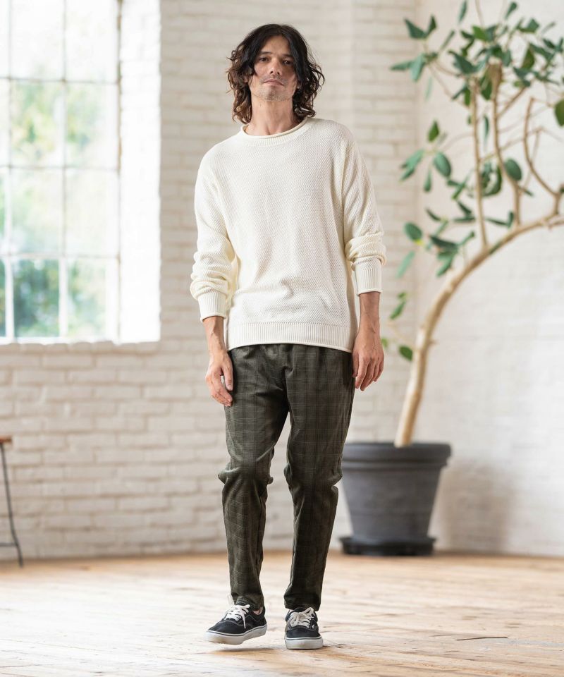 CAMBIO(カンビオ)】 Stretch Corduroy Check Pants コーデュロイパンツ