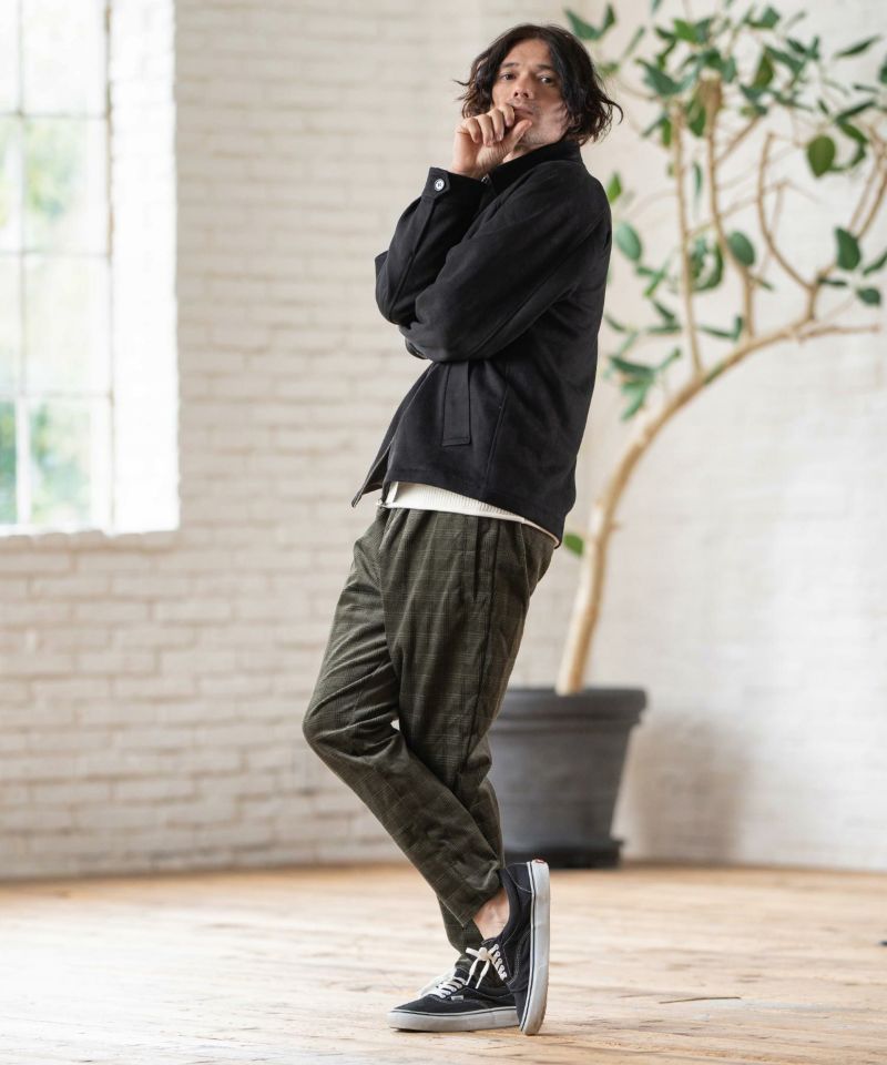 CAMBIO(カンビオ)】 Stretch Corduroy Check Pants コーデュロイ