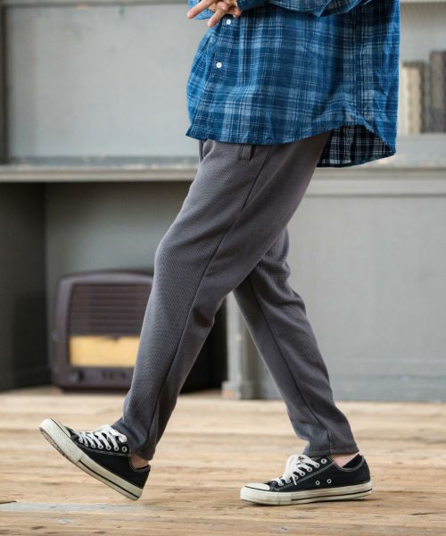 【CAMBIO(カンビオ)】 Stretch Heavy Waffle Pants ワッフルパンツ(MIU-242-045)