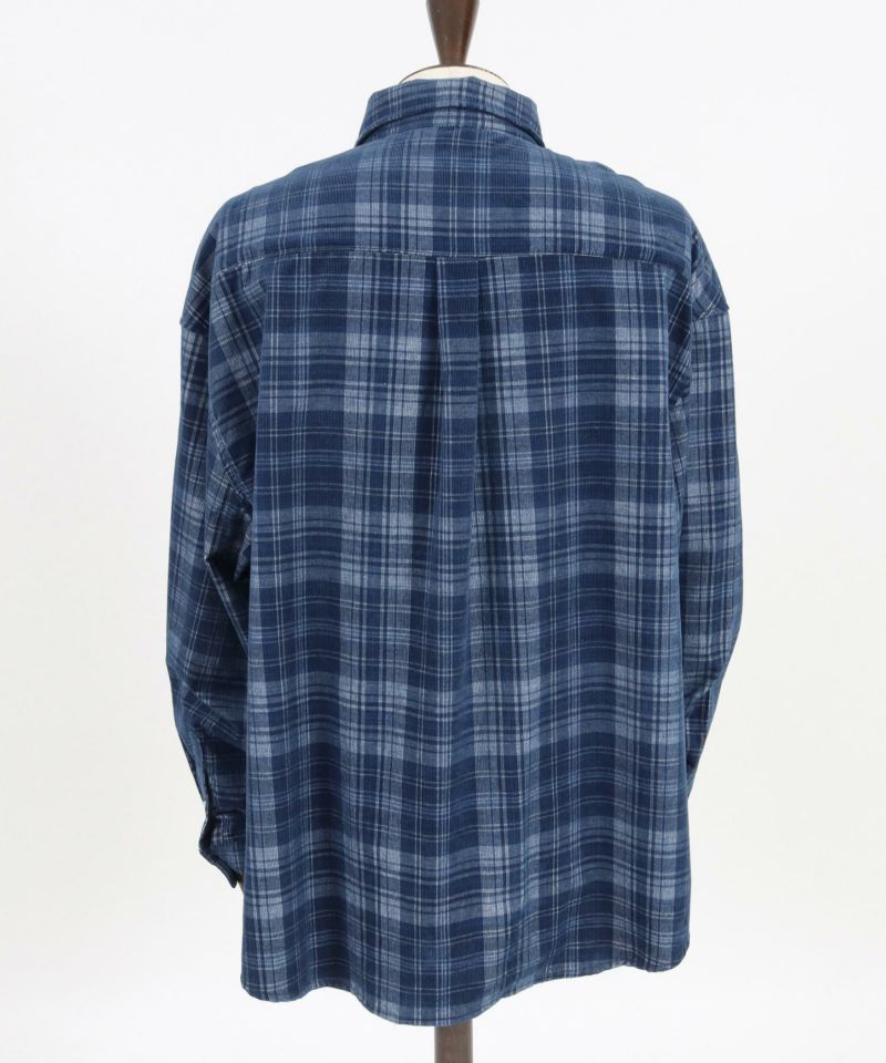 CAMBIO(カンビオ)】Vintage Like Indigo Check Shirts インディゴ