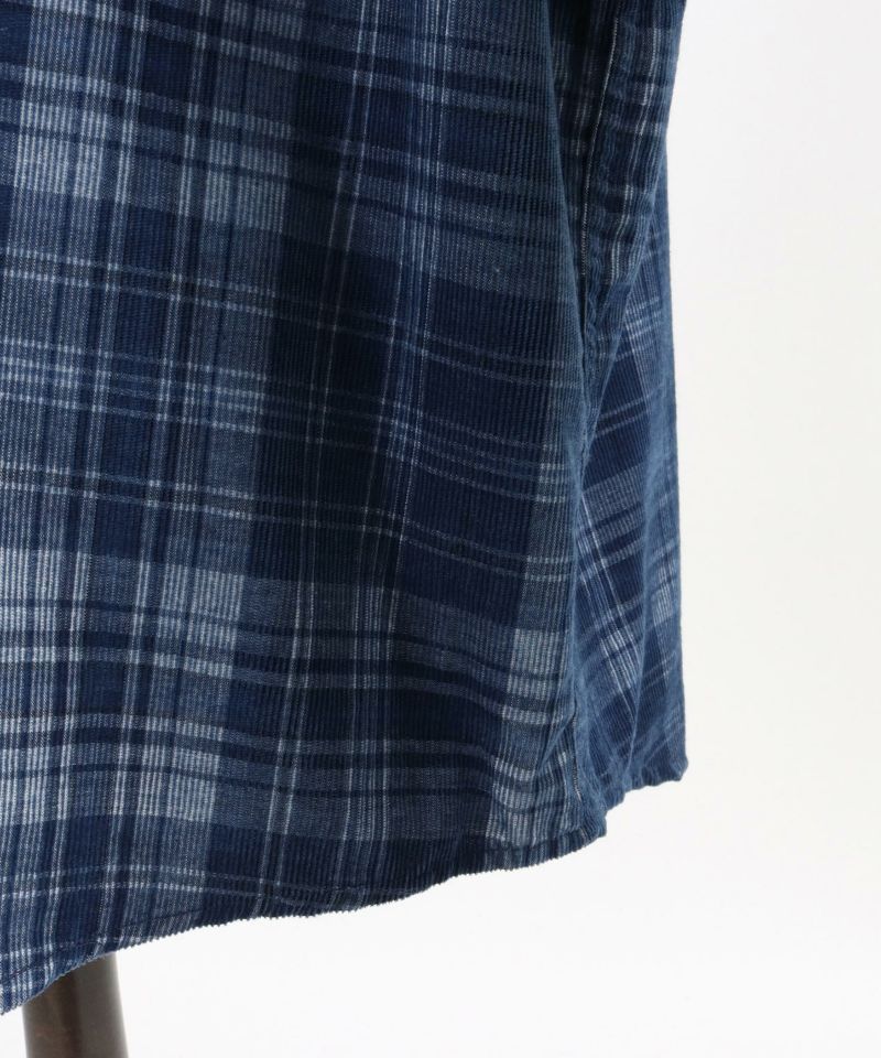 CAMBIO(カンビオ)】Vintage Like Indigo Check Shirts