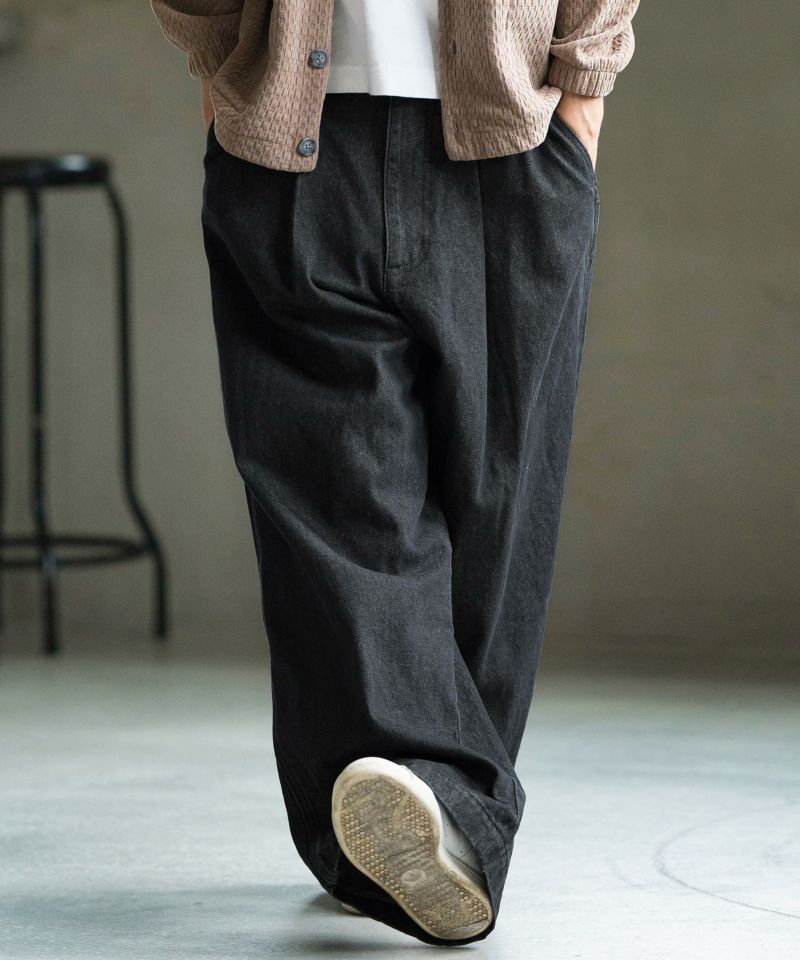 CAMBIO カンビオ　
デニム変形ブッシュバルーンパンツ
ダークブルー 30%OFF【CAMBIO(カンビオ)】 11oz Biker Denim Pants デニム