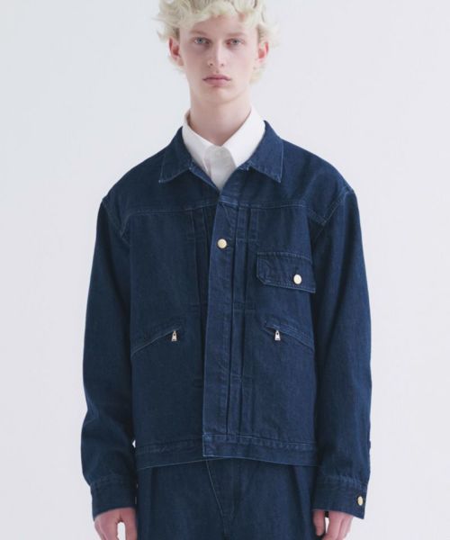 CULLNI(クルニ)】Pleated Denim Jacket デニムジャケット(24-AW-005) | CAMBIO カンビオ