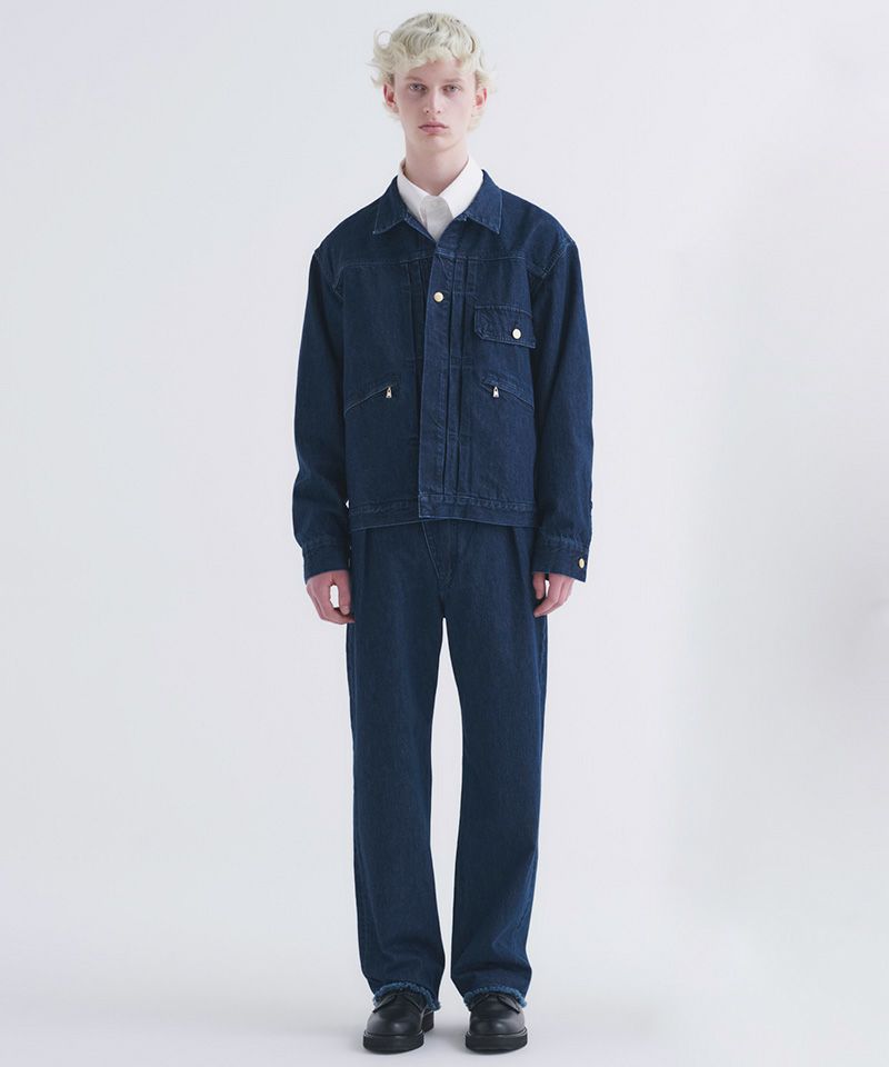 CULLNI(クルニ)】Pleated Denim Jacket デニムジャケット(24-AW-005) | CAMBIO カンビオ