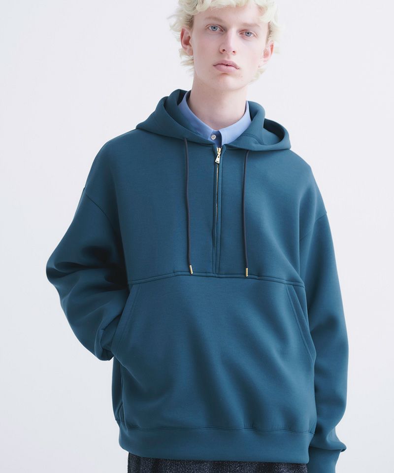 CULLNI(クルニ)】Double Knit Half Zip Hoodie ハーフジップフーディ(24-AW-022) | CAMBIO カンビオ