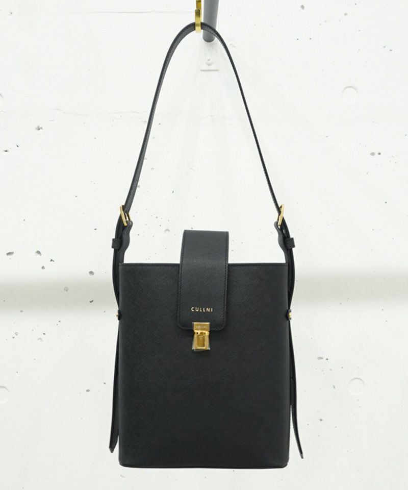 CULLNI ハンドバッグ【美品】 CULLNI ONLINE STORE / Leather Trimmed Canvas Mini Handbag