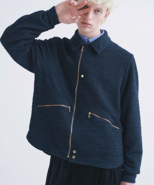 CULLNI(クルニ)】Boucle Yarn Zip Up Jacket ジップアップ ジャケット(24-AW-030) | CAMBIO カンビオ