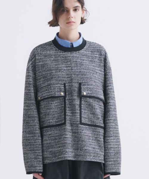 CULLNI(クルニ)】Boucle Yarn Trimming Big Pocket Pullover プルオーバー(24-AW-035) |  CAMBIO カンビオ