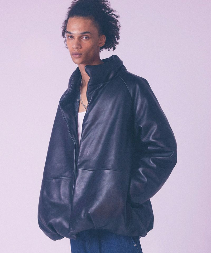 rehacer(レアセル)】 Beatle Sheep Leather Down レザーダウン