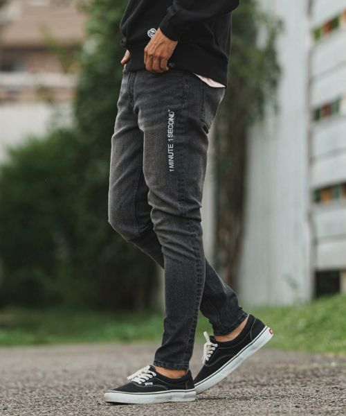 1minute 1secondナイロンパンツ(1M23W030 /Sサイズ) 50%OFF【1minute 1second(ワンミニットワンセカンド)】stretch nylon