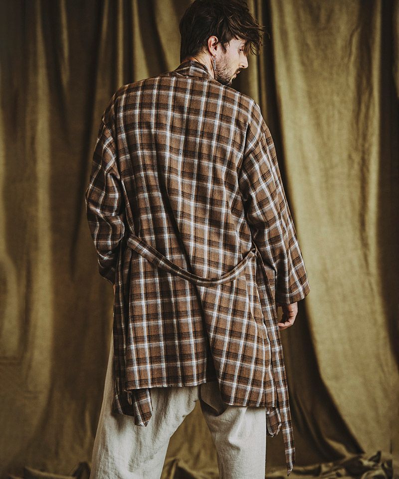 Taiga Igari ブラウン チェック柄 メンズオールインワンサイズM Taiga