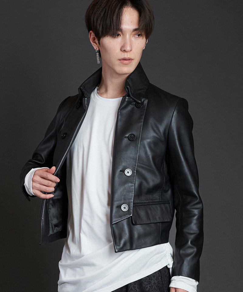 NO ID.(ノーアイディー)】ｼｰﾌﾟﾚｻﾞｰﾅﾎﾟﾚｵﾝｼｮｰﾄJKT ジャケット(855030 