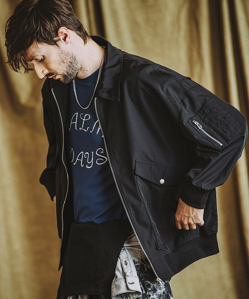 50%OFF【NO ID.(ノーアイディー)】BIG-G-1ﾌﾗｲﾄｼﾞｬｹｯﾄ(855006-839B