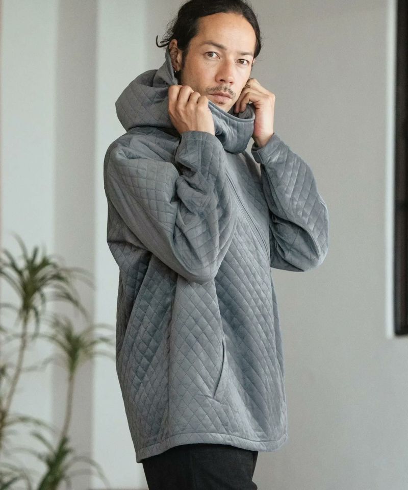 CAMBIO(カンビオ)】Velvet Quilted Zip Up Parka ジップアップ
