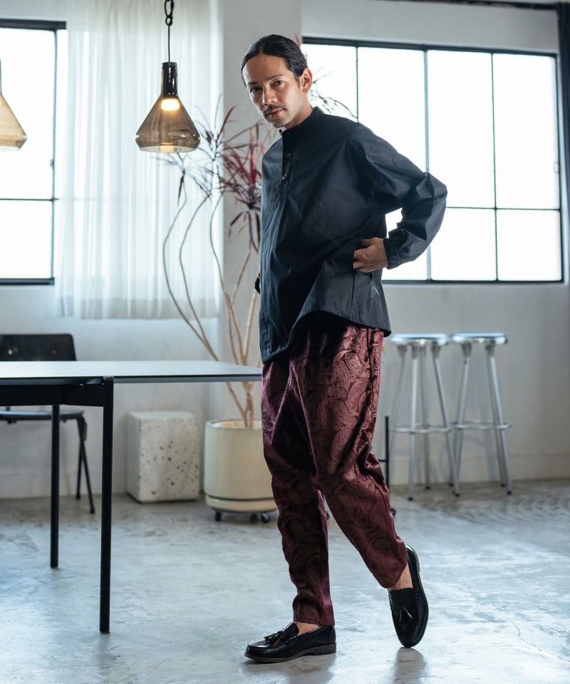 CAMBIO(カンビオ)】Paisley Two Tuck Pants ジョガーパンツ(CAM24AW