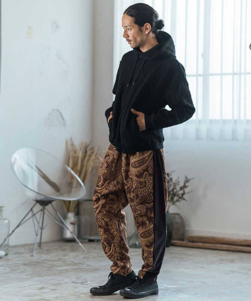 CAMBIO(カンビオ)】Gobelin Velour Combination Pants ゴブラン