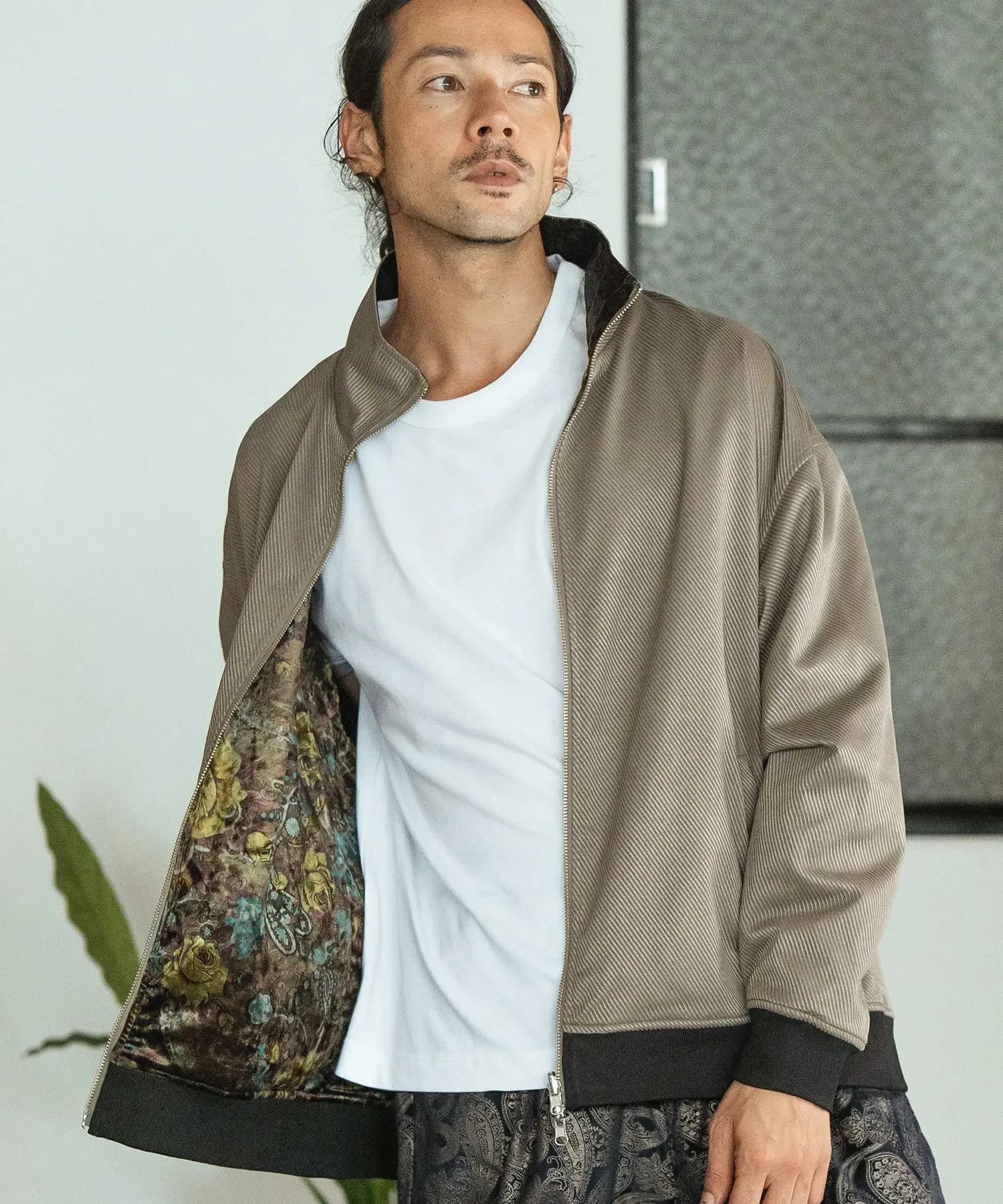 CAMBIO(カンビオ)】Reversible Stand Collar Jacket スタンドカラー 