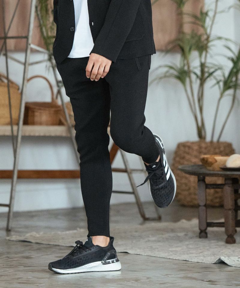 CAMBIO(カンビオ)】Stretch Milan Rib Tapered Pants テーパード