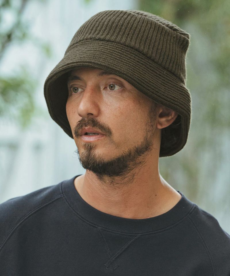 CAMBIO(カンビオ)】Rib Knit Bucket Hat バケットハット(OP-242-018