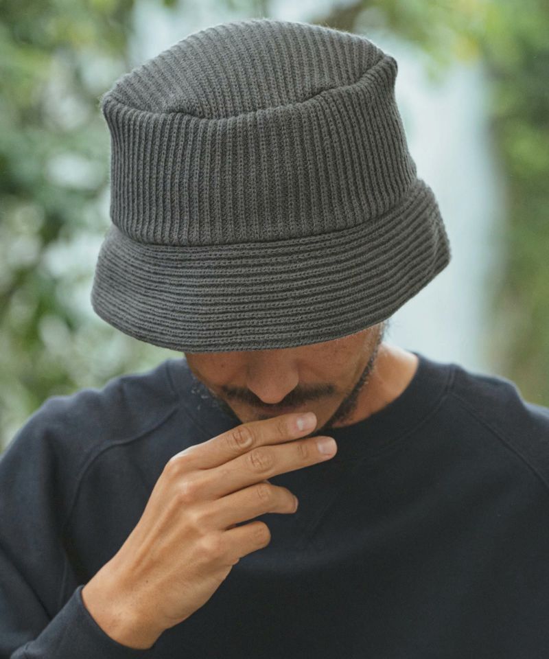 CAMBIO(カンビオ)】Rib Knit Bucket Hat バケットハット(OP-242-018