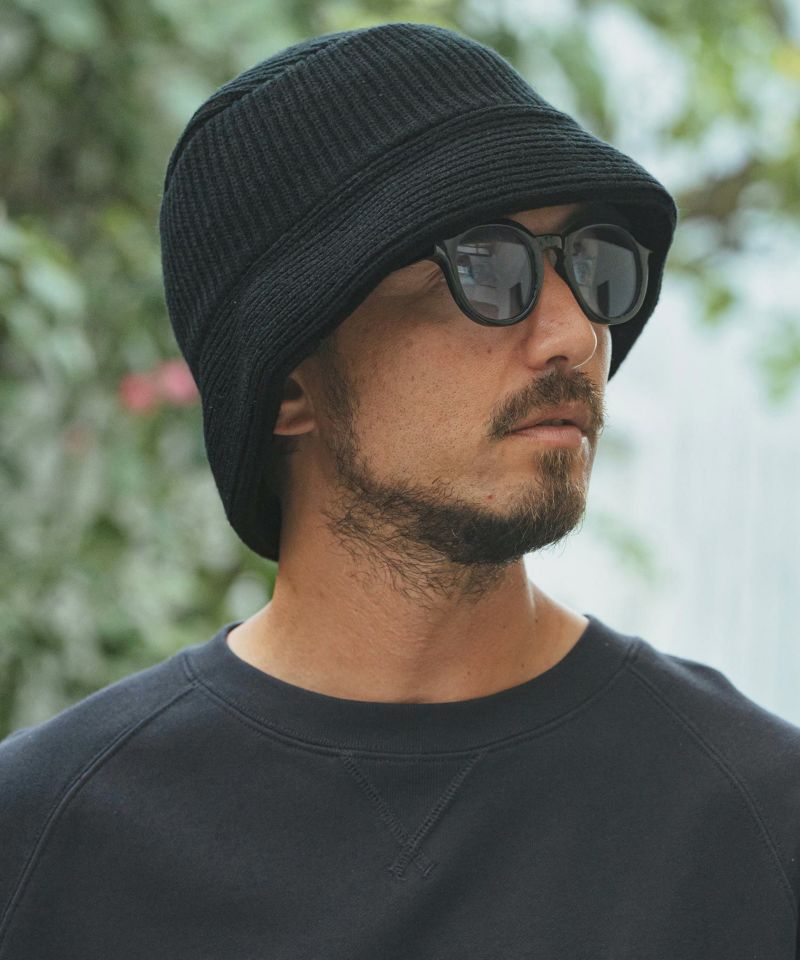 予約販売1月中旬～下旬入荷】【CAMBIO(カンビオ)】Rib Knit Bucket Hat