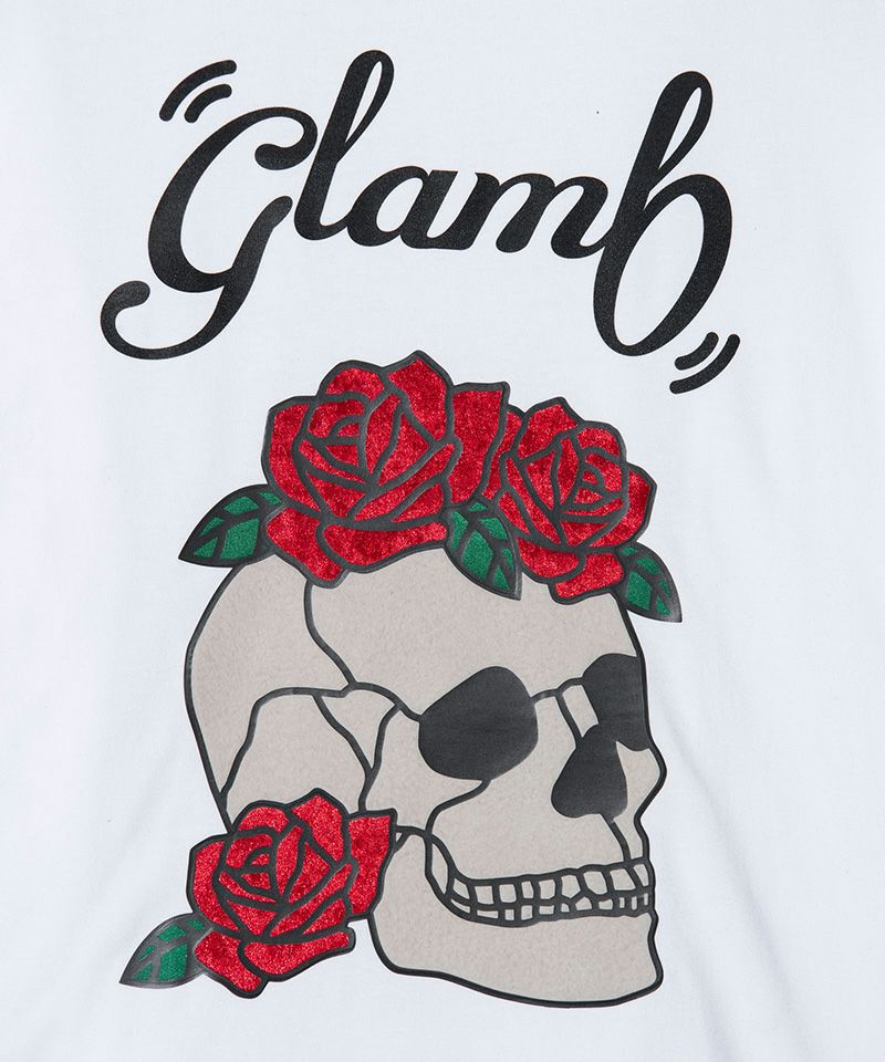 ステンドグラス　バングル　glamb glamb(グラム)】Stained Glass Skull T-Shirt ステンドグラススカルT