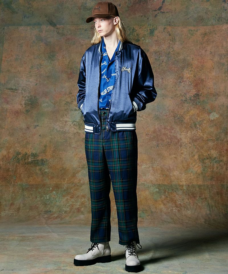glamb(グラム) ストラクチャーパンツ 楽天市場】glamb グラム Clump wide denim ウォバッシュ