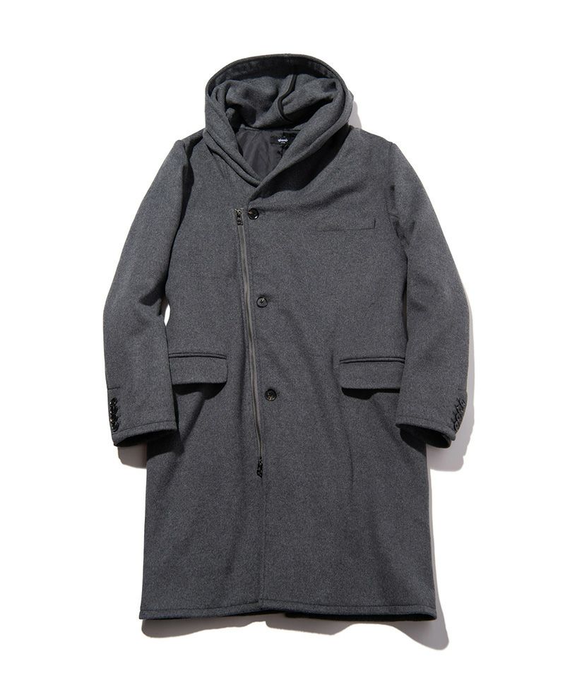 美品 ★ glamb グラム Polar チェスターコート No Button Chester Coat / ノーボタンチェスターコート