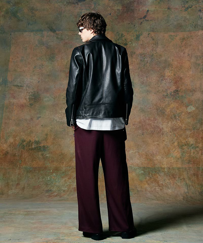 glamb(グラム)】Calf Leather Riders Jacket カーフレザー