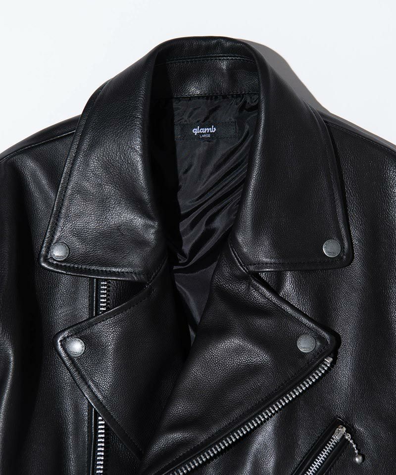 glamb(グラム)】【予約販売12月上旬～中旬入荷】Calf Leather Riders Jacket カーフレザーライダースジャケット(GB0424-JKT17)  | CAMBIO カンビオ