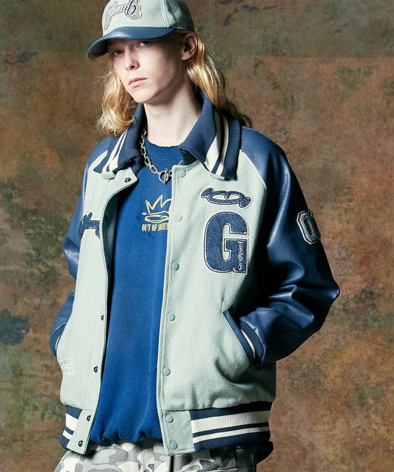 glamb スコアブランチジャケット　サイズ２ glamb(グラム)】GB Letterman Jacket ジービーレターマン