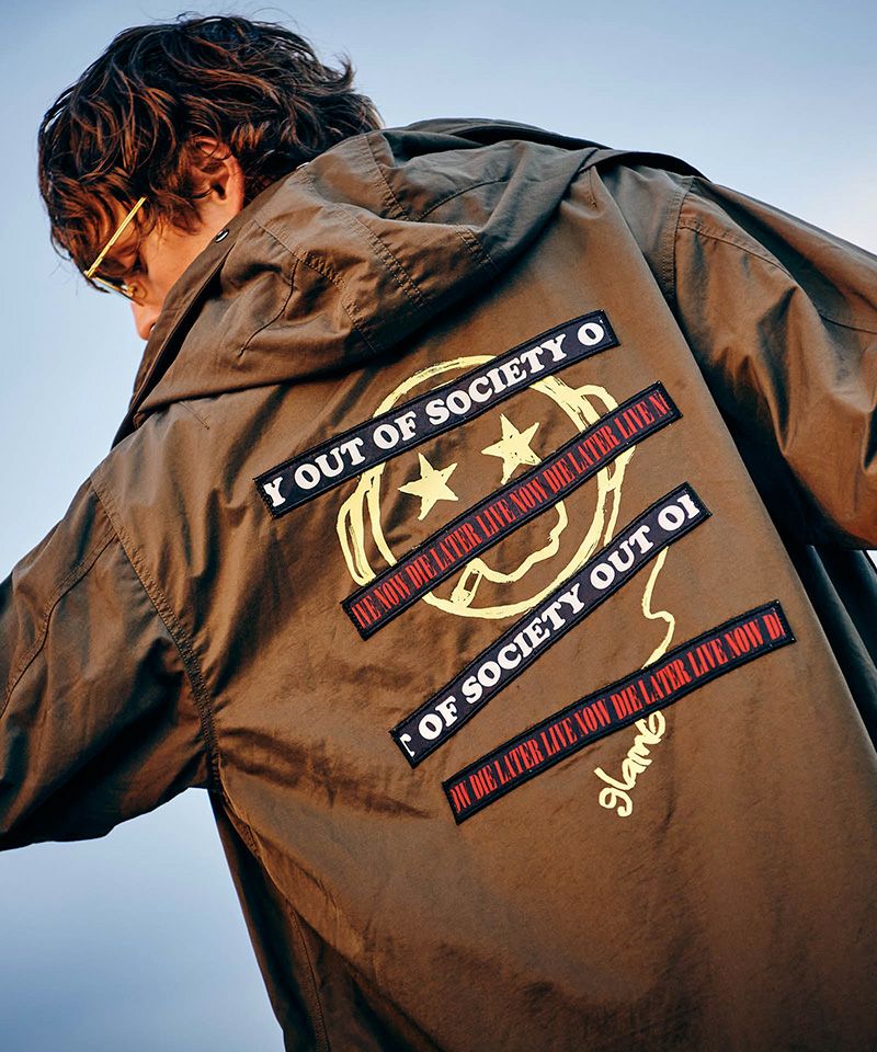 glamb(グラム)】Emblem High Neck Mods Coat エンブレム
