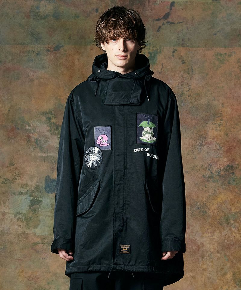 glamb(グラム)】Emblem High Neck Mods Coat エンブレム