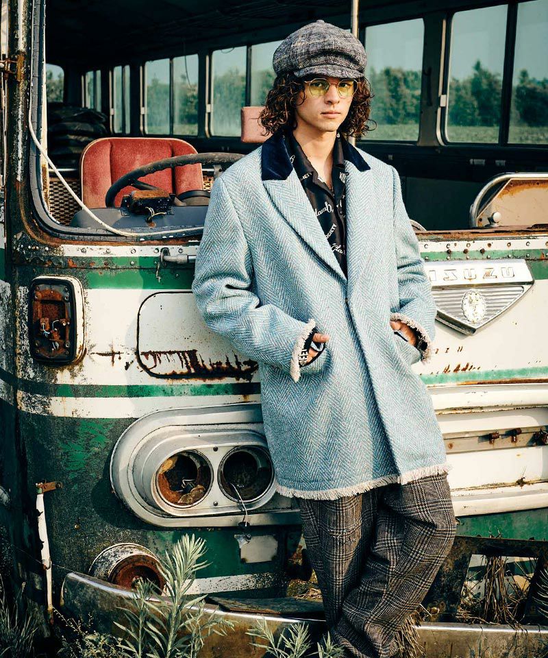 glamb(グラム)】Cut Off Chester Coat カットオフチェスターコート