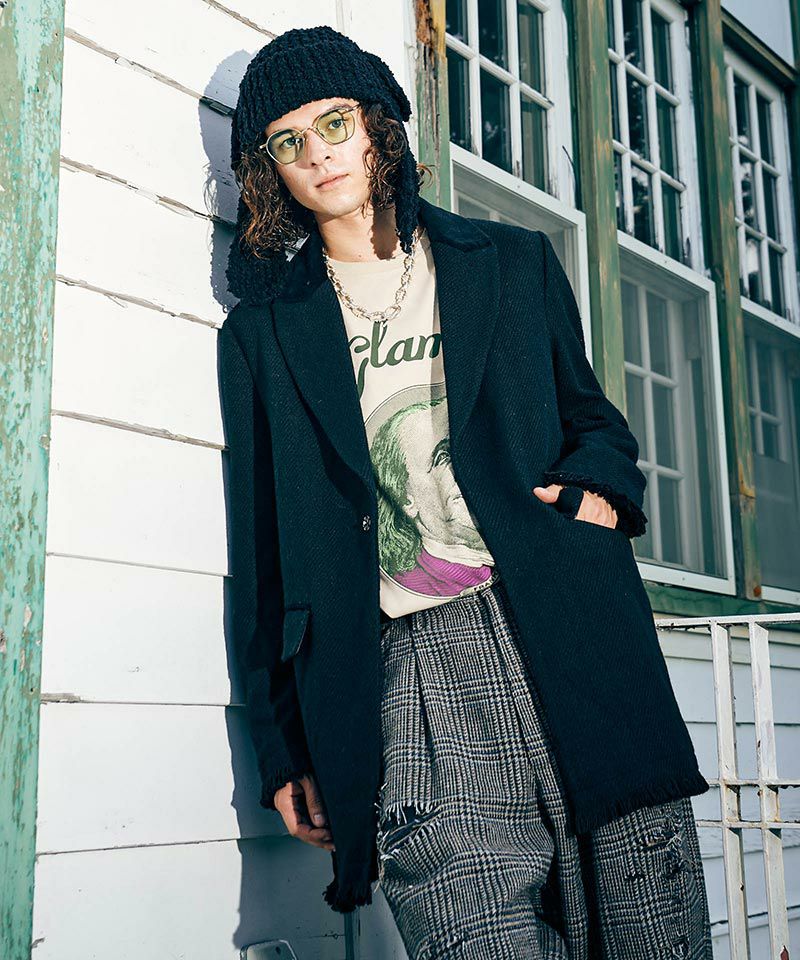 20%OFF【glamb(グラム)】Cut Off Chester Coat カットオフチェスター