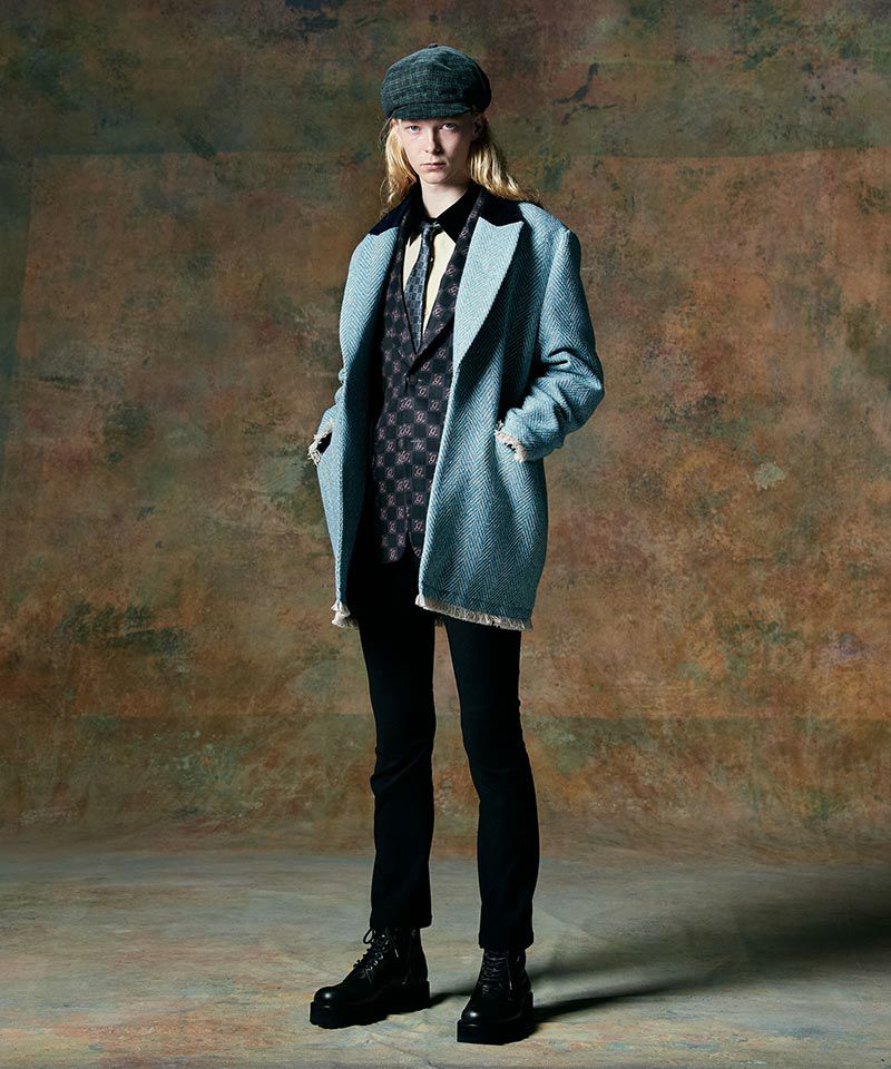 glamb(グラム)】Cut Off Chester Coat カットオフチェスターコート