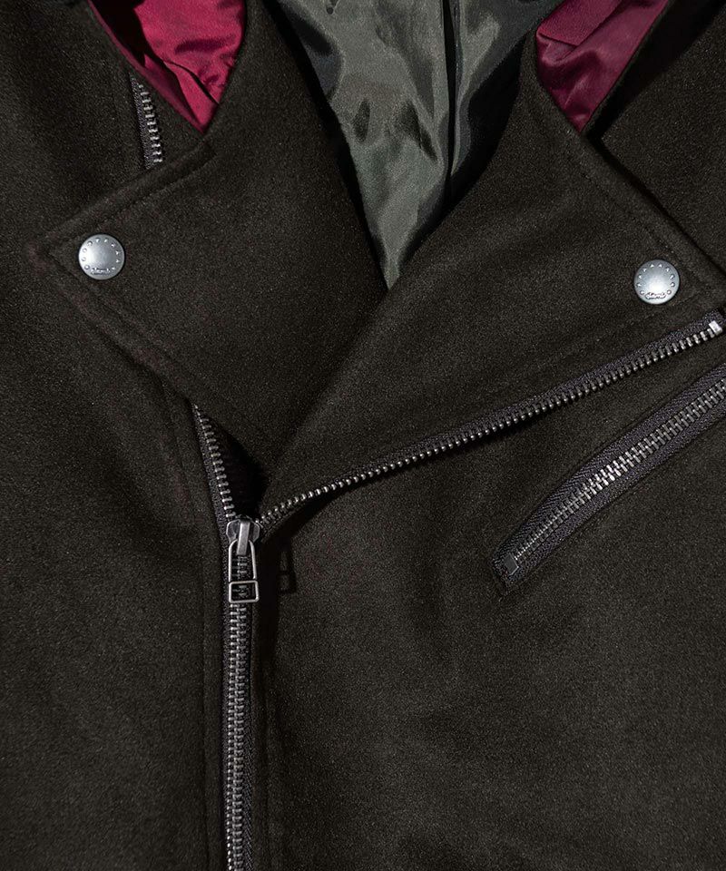 glamb(グラム)】Combination Hood Riders Jacket コンビネーション